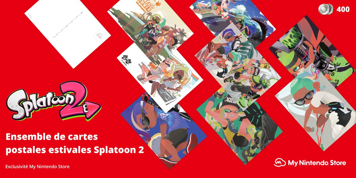 Splatoon_FRA's tweet image. Passez le bonjour à vos amis Inklings et Octalings avec ce lot de 8 cartes postales #Splatoon2, disponible dès maintenant en récompense My Nintendo !

Plus d'infos : bit.ly/3hgSyfD