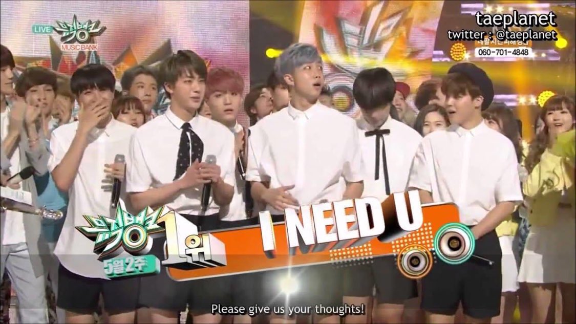 bts_tvvttt's tweet photo. Jin picked I NEED U as the song that’s most meaningful for him/them, because it’s what got them their first #1 💜 omg im not crying 😭😭 #BTS #BTSxKBS #BTSxToday @bts_twt https://t.co/BunlvyJOl9