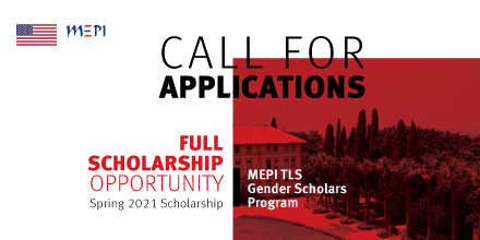 Apply to #AUB MEPI-Tomorrow’s Leaders Gender Scholars Program for Spring 2021 before September 18. <a href="/USMEPI/">MEPI</a> . #MEPI 
@AUBMEPI

For more information on the scholarship: aub.edu.lb/fas/Pages/TLS.…