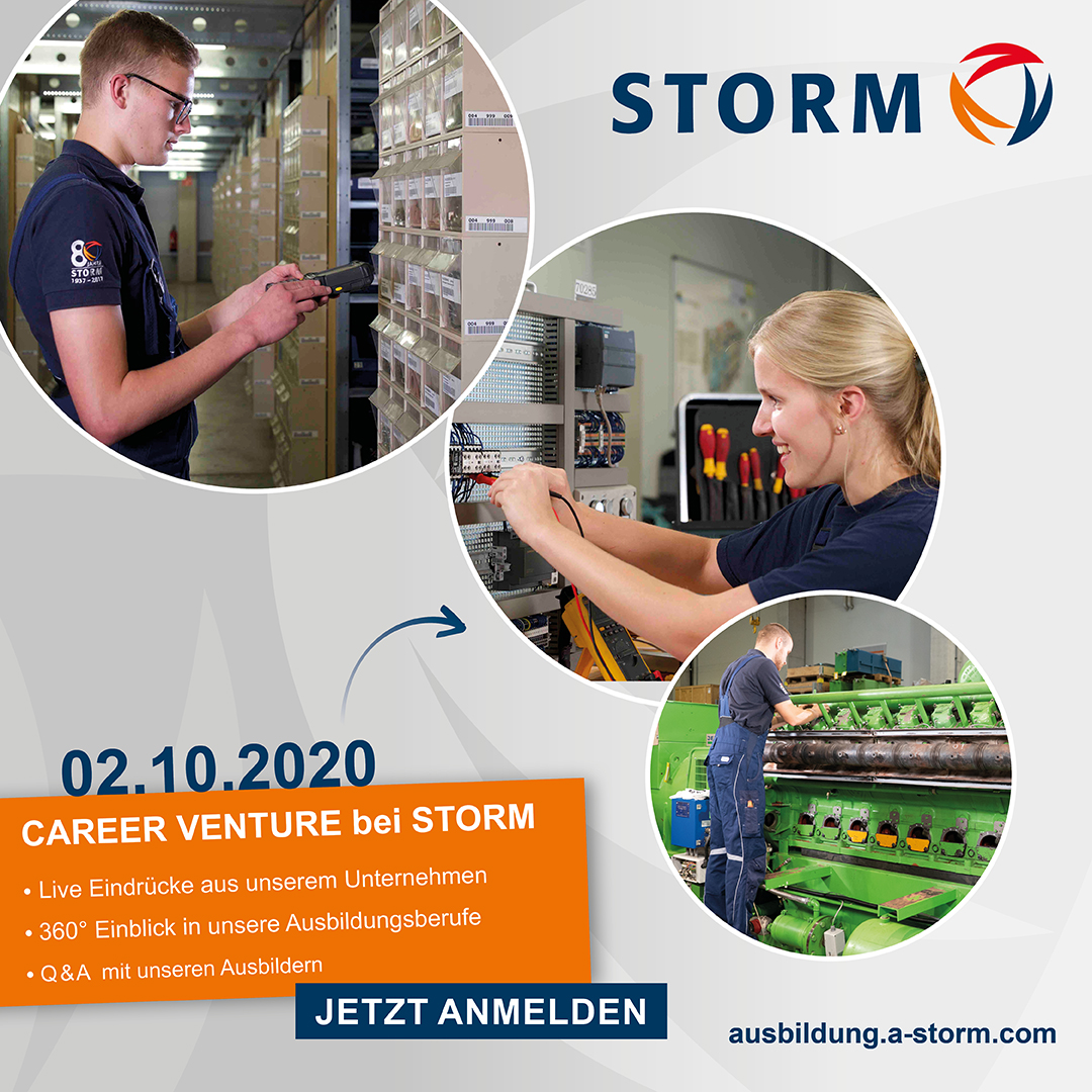 AugustStorm1's tweet photo. Save the Date - Career Venture am 02.10.2020

- Onlineinformationen zu unseren Ausbildungsberufen
- Virtueller Rundgang durch unser Unternehmen
- Facetime mit unseren Ausbildern

Jetzt anmelden: https://t.co/MUGRMQgLsy https://t.co/MurXpLj6s4