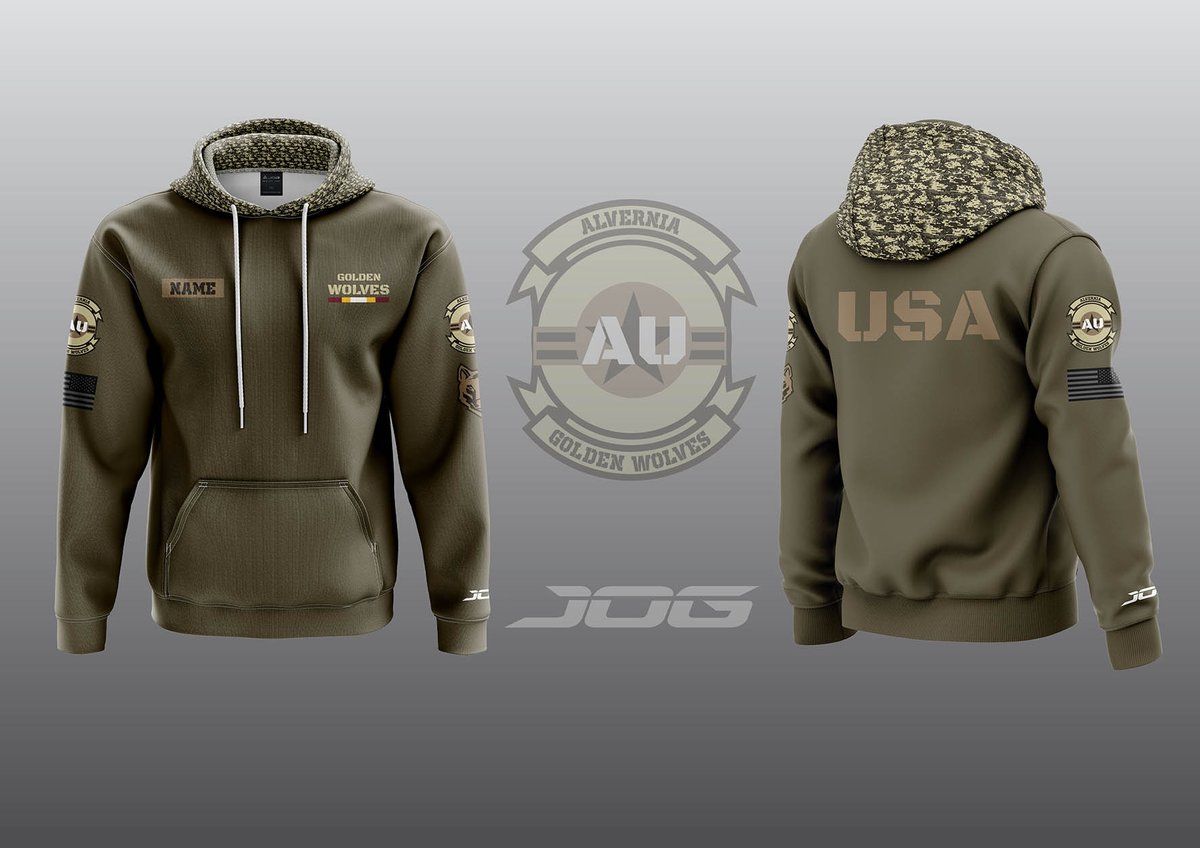jogathletics's tweet photo. JOG Athletics is very fortunate to have worked with @AUpuck on these military hoodies 🇺🇸
Is your team looking to customize some special occasion apparel? Send us a DM and find out how you can Join Our Game!
#JoinOurGame #Eco-Friendly #FullyCustom #Durability https://t.co/n3jXRN7NXB