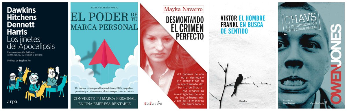 BookwireEs's tweet photo. ⚡️ ¡Ya está aquí! Llega nuestro top ventas de no ficción de la última semana, compuesto por cinco grandes títulos editados por @arpaeditores, @bubok, @AlrevesEditor, @herderbcn y @Capitan_Swing.

#ebook #quélibroleo #librosrecomendados #Literatura https://t.co/LDZ2lnUuym
