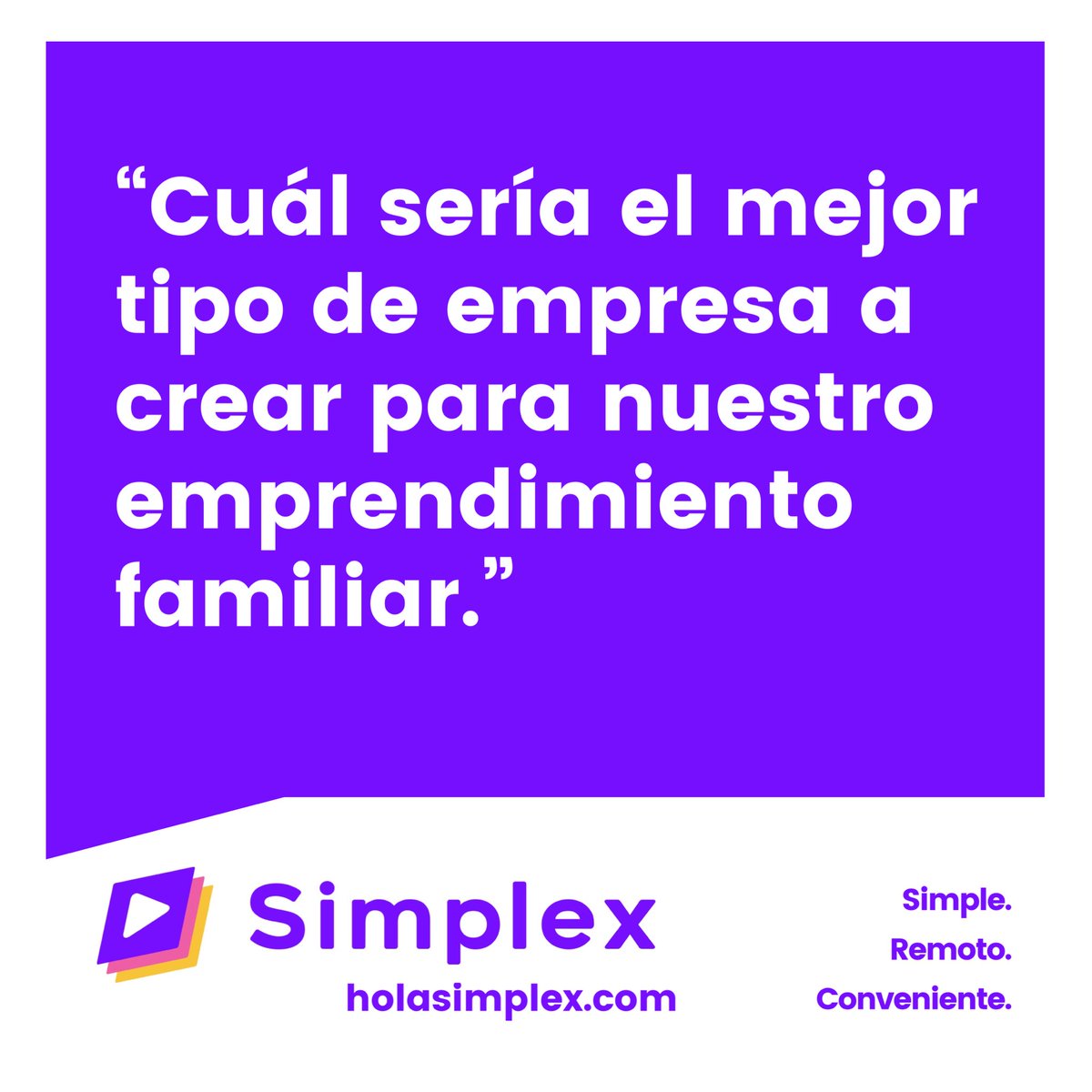 HolaSimplex's tweet image. ¿Necesitas un abogado pero crees que es difícil encontrar uno, es caro, es complicado? Simplex nació para que el acceso a consultas legales sea simple, seguro y conveniente.
Visítanos en holasimplex.com
