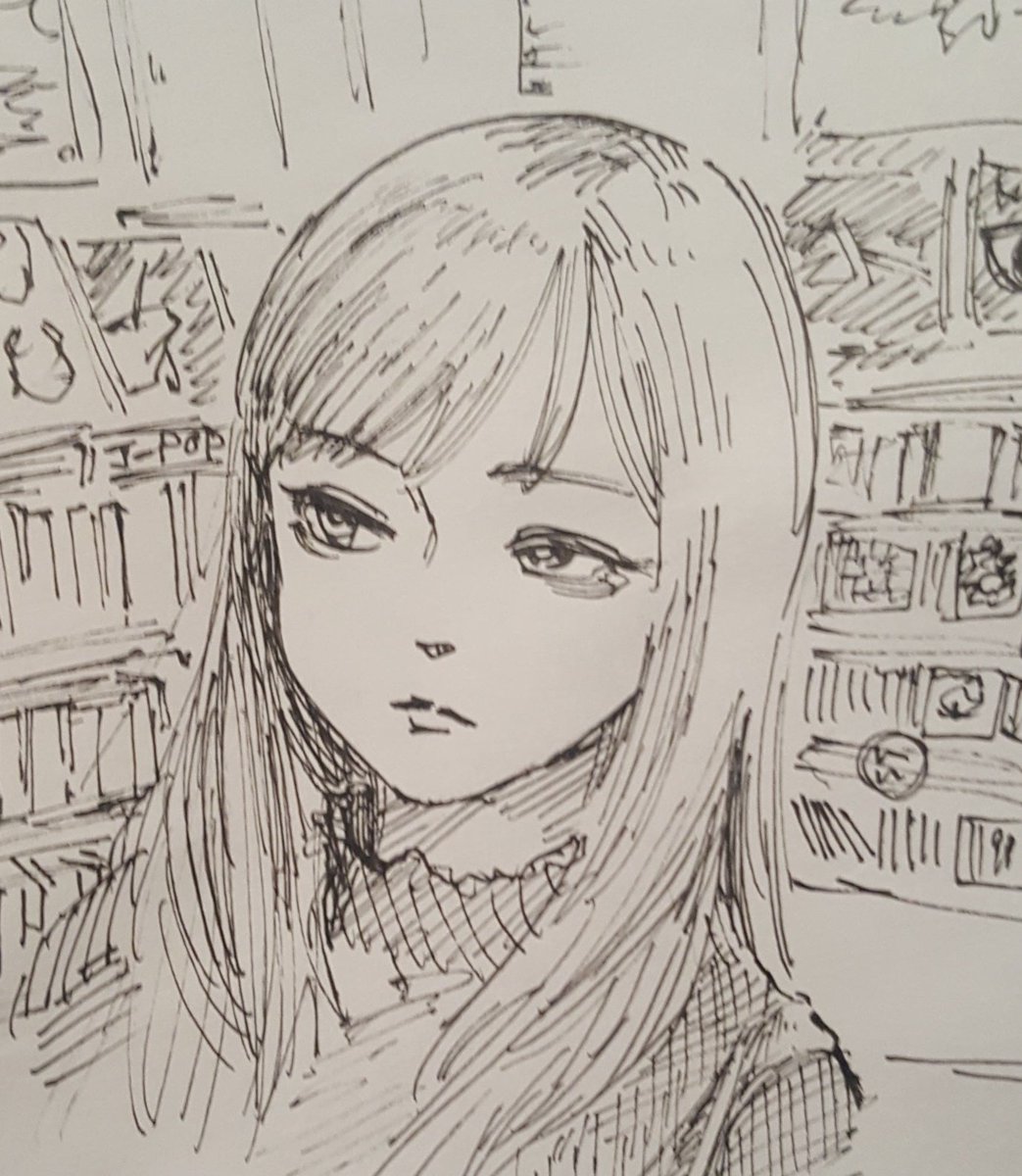 CD屋に来たけど退屈してるかわいい女 