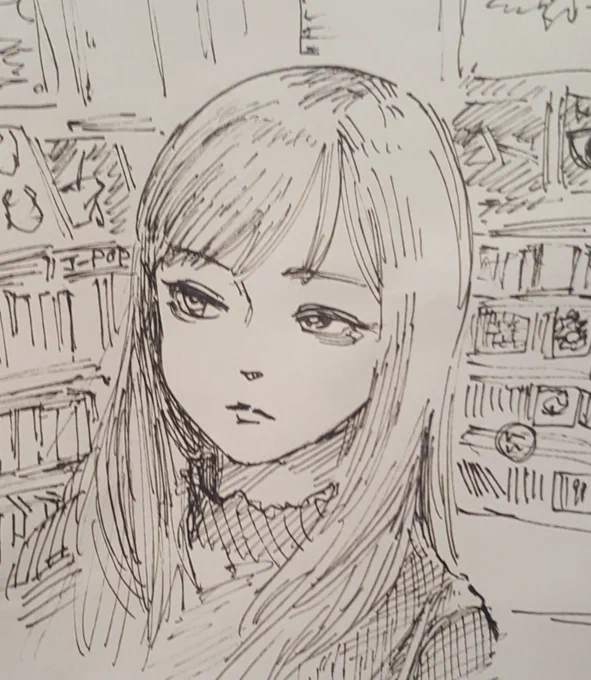 CD屋に来たけど退屈してるかわいい女 