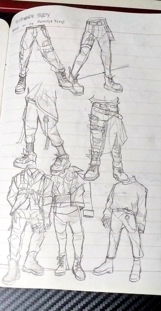 Some outfit study doodles 
