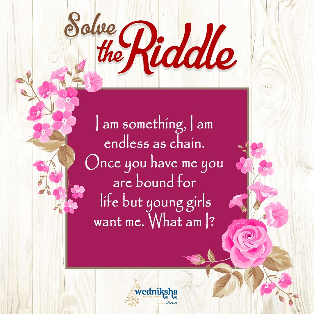 wedniksha's tweet image. Can you crack this ? 😉

#SolveMe #WeddingRiddle #Riddles

#WeddingsByWedniksha #perfectwedding #themewedding #destinationwedding #weddingfunctions #weddingcelebrations #weddingdecor #luxurywedding #elitewedding #weddingplanners #weddingday #weddingseason #wedniksha #wizcraft