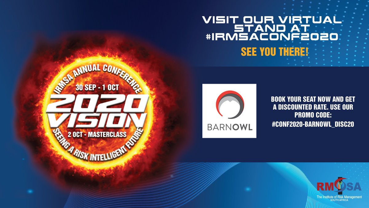 Book your seat and come visit our Virtual Exhibition Stand: irmsasite.org/conference2020
#IRMSAGoesDigital #LiveWithIRMSA