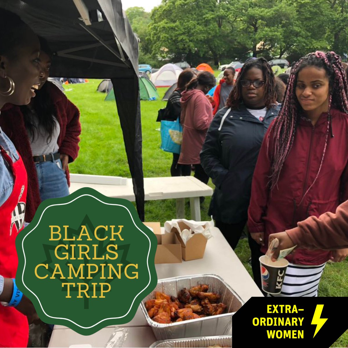 “It was a great place to be peaceful and just enjoy your surroundings. I can’t lie I was so excited to see the stars in the sky because I don’t usually see that.”
– Ruth

⚡️

Tailored outdoor retreats for black womxn and non-binary people in the UK
@blackgirlscampingtrip