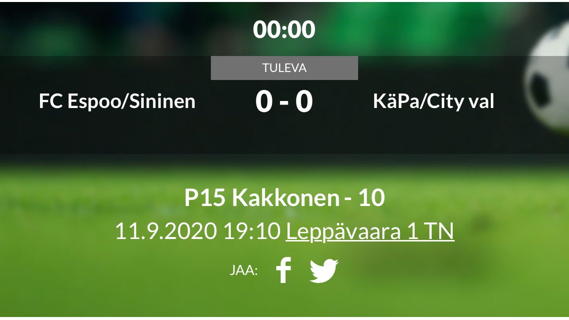 FCEP05_2's tweet photo. Huomenna jatkuu 💪 Perjantain kamppailu FCE-KäPa City valkoinen 💙 #weLoveFootball @KaPa_05City https://t.co/S60HTCo8Nn