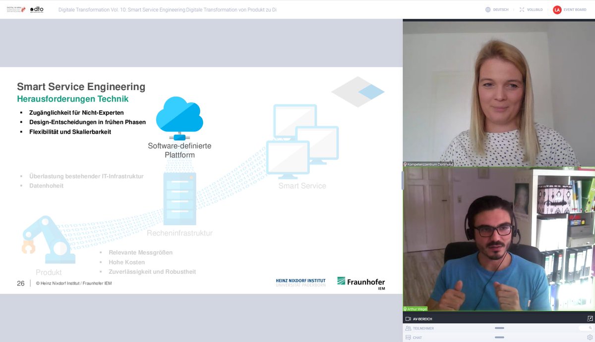 Laban Asmar (@labanasmar) on Twitter photo Workhack: Sich jeden Tag für das Mittagessen einen spannenden Vortrag raussuchen! Heute: Smart Service Engineering Digitale Transformation Vol. 10. #lifelonglearning <a href="/ArthurWegel/">Arthur Wegel</a> <a href="/RicardaHuyeng/">Ricarda Huyeng</a> <a href="/digitalinnrw/">Digital in NRW</a> <a href="/DTO_by_IEM/">DigitalTransformationOffice</a> @FraunhoferIEM Workhack: Sich jeden Tag für das Mittagessen einen spannenden Vortrag raussuchen! Heute: Smart Service Engineering Digitale Transformation Vol. 10. #lifelonglearning <a href="/ArthurWegel/">Arthur Wegel</a> <a href="/RicardaHuyeng/">Ricarda Huyeng</a> <a href="/digitalinnrw/">Digital in NRW</a> <a href="/DTO_by_IEM/">DigitalTransformationOffice</a> @FraunhoferIEM