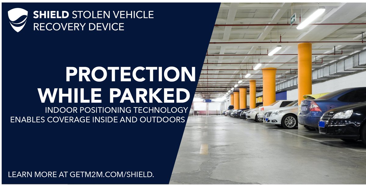 M2mTechnologies's tweet photo. Shield's indoor positioning technology covers your vehicle inside and outdoors. Learn more about this benefit for #stolenvehiclerecovery at https://t.co/WquB6i1EKS. #wifitechnology https://t.co/kJo01RQ1Kn
