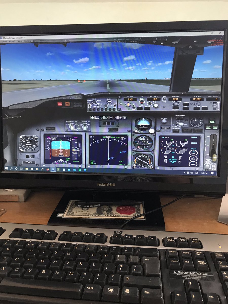 KeithAlanDunne's tweet photo. God how I’ve missed using this bit of software. Welcome back #MicrosoftFlightSimulatorX. It’s been over two weeks. https://t.co/pKWOk9mrme