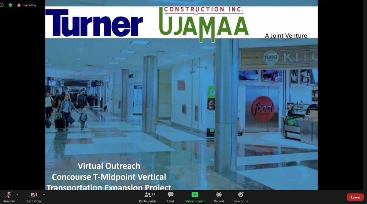 Turner_ATLCAR's tweet photo. Thank you to all of our Trade Partners who attended our Virtual Outreach for the Hartsfield-Jackson Atlanta International Airport Concourse T-Midpoint Vertical Transportation Expansion project!
#VirtualOutreach #TradePartnerOutreach #TurnerAtlanta #TurnerConstruction #Ujamaa https://t.co/YpOhZFeJLT
