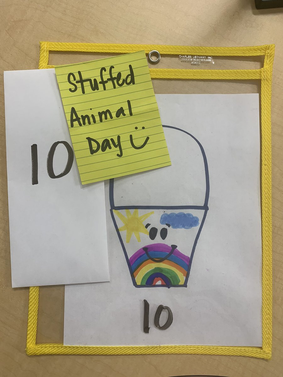 MissScottFHE's tweet photo. We earned our first virtual class reward! Stuffed animal day! We are bucket fillers. https://t.co/JI4JvHdg2K