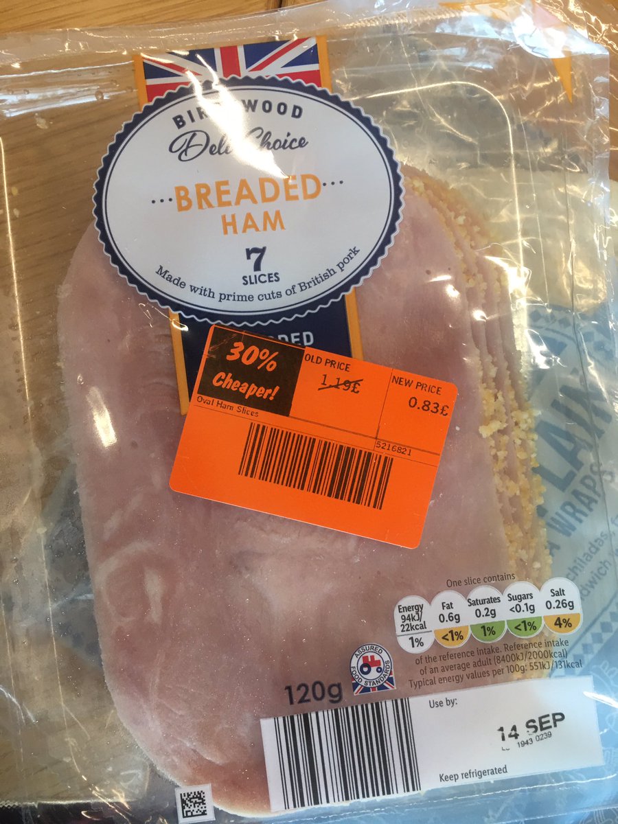 ClaireSpring4's tweet photo. @LidlGB go to purchase items to make a lunch. Can’t use the Lidl’s Plus app because there is no signal I the store (Bournemouth Richmond Gardens) so don’t get a 15% discount on my cheese or off my biscuits. Then my discounted ham goes through as full price. Not happy. https://t.co/RPUZwgOjcv