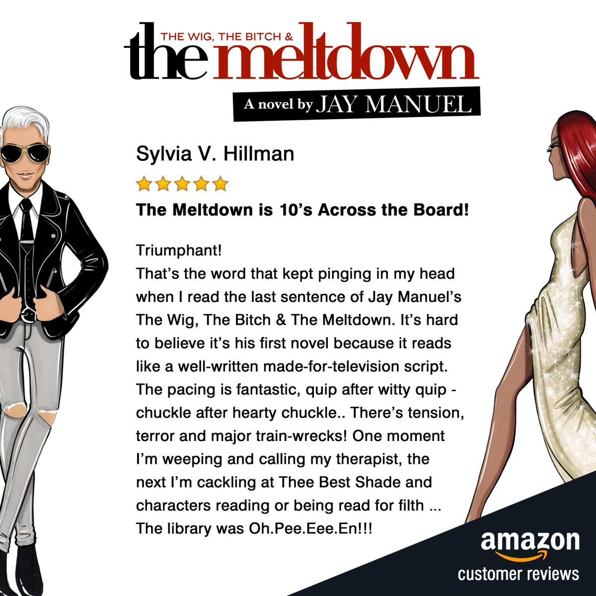 mrjaymanuel's tweet photo. As a new #author, hearing from you ALL means the world to me. Thank you for the DMs, the letters, and the #AmazonReviews! 🙏🏽❤️✨
.
Get your copy of #TheMeltdown by going to https://t.co/8eRj1cqDz0
.
#JayManuel #novel #SpillingTheTea #ThankfulThursday #Amazon #BookReview https://t.co/B62vyFOicn