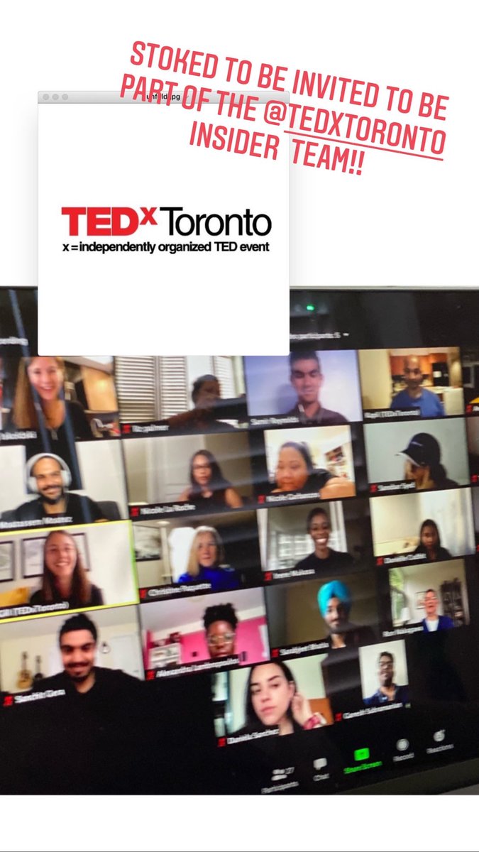 LizPalmer_'s tweet photo. I’m super stoked to be invited to be a “TedXToronto Insider” which is a new project from @tedxtoronto with 50 members.
#TedXinsider #TedXtoronto #tedXToronto2020 #TedXTorontoInsider
#tedxwomen #tedxevents #success #community #ideas #building #idiscussions #Toronto #Torontoteam https://t.co/CaWWzEwr2p