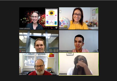 maritaosorio's tweet photo. "Looking for inspiration in working remote" :) I could make it" with @lightling #Kudos #collaborationsuperpowers https://t.co/hbktGfHS5p