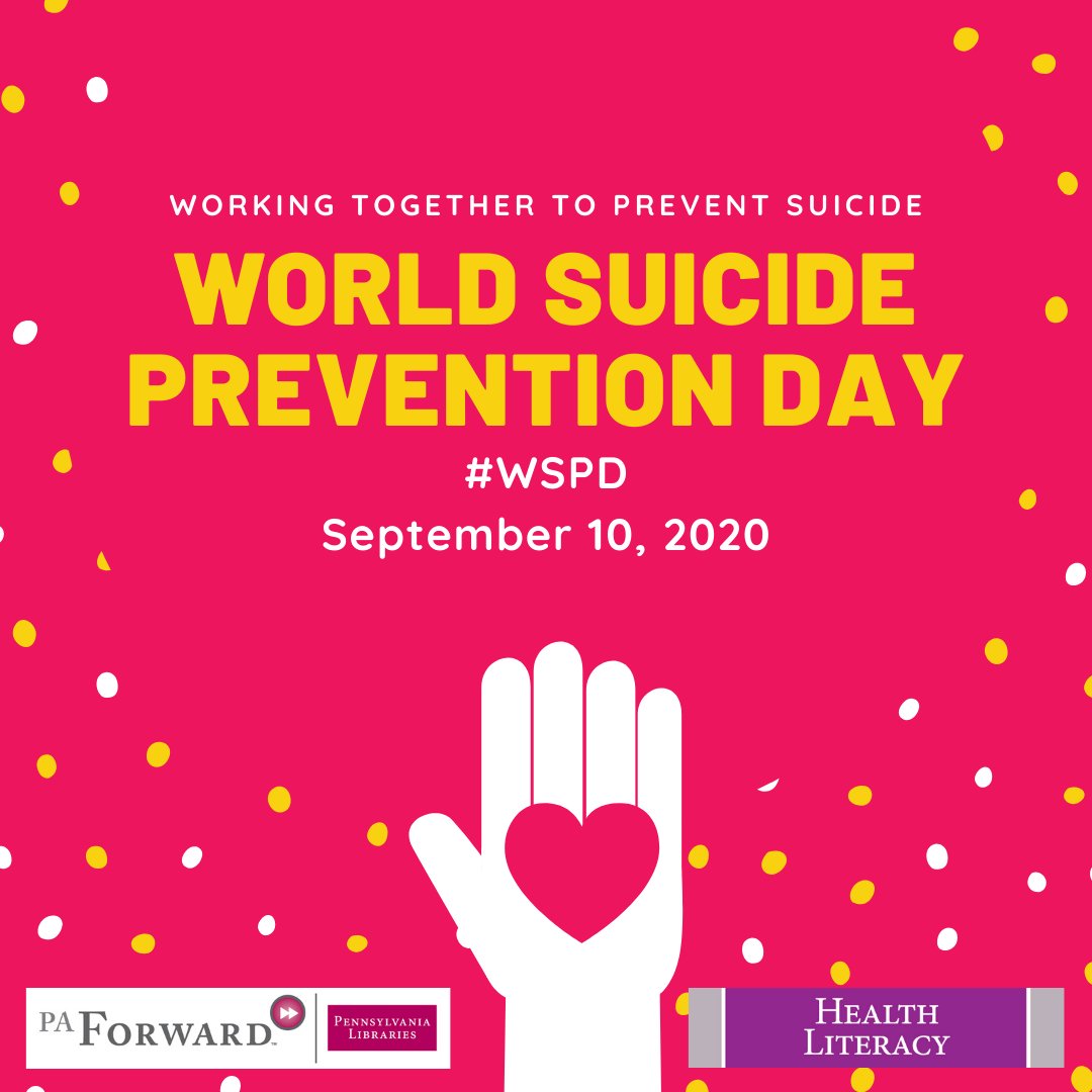 PAForward5's tweet photo. Choose hope. Choose life. Talk to someone if you have thoughts of harming yourself. Please live. Please call 1-800-273-8255
#WSPD2020 #suicide #suicideprevention #PAForward #HealthLiteracy #depression #pleaselive https://t.co/T3Ne3zXEAK
