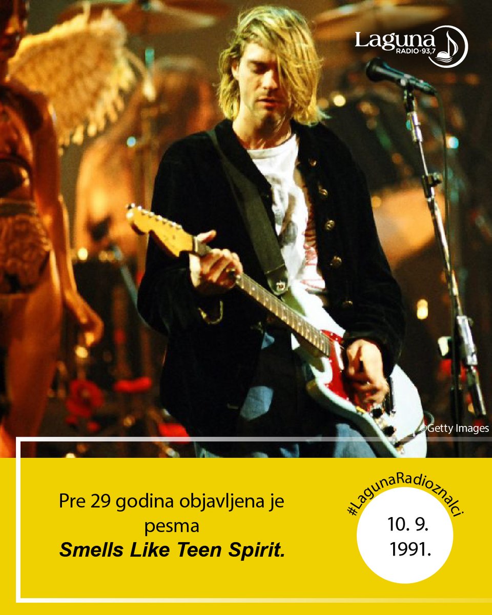 LagunaEtar's tweet photo. 29. rođendan ove pesme zvuči kao sasvim validan razlog za jedno maleno slavlje! Mi smo muziku već pripremili, na vama je samo da se uključite na 93, 7FM. 🎉 https://t.co/BBJR1MHxRQ