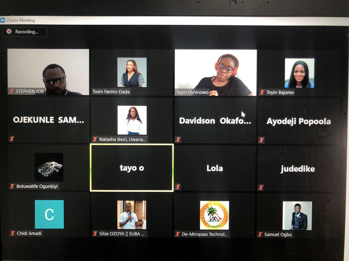 Tofani63's tweet photo. Thank you @DrFoxycleo for an insightful session on Developing an MVP: Product Market Fit, Business models @lagosinnovates #ideahubprogram https://t.co/Z0eINXPVIT