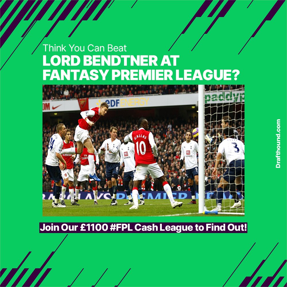 Drafthound (@drafthound) on Twitter photo 🚨 £1100 #FPL League VS Lord Bendtner 🚨
Join our free cash league and take on Lord Bendtner for a chance to win £1100!
To be eligible for the prize, you MUST:
1️⃣ RT & like this tweet
2️⃣ Follow <a href="/drafthound/">Drafthound</a> on Twitter
3️⃣ Register on-site (It's free) ⤵️
drafthound.com/articles/mini-… 🚨 £1100 #FPL League VS Lord Bendtner 🚨
Join our free cash league and take on Lord Bendtner for a chance to win £1100!
To be eligible for the prize, you MUST:
1️⃣ RT & like this tweet
2️⃣ Follow <a href="/drafthound/">Drafthound</a> on Twitter
3️⃣ Register on-site (It's free) ⤵️
drafthound.com/articles/mini-…