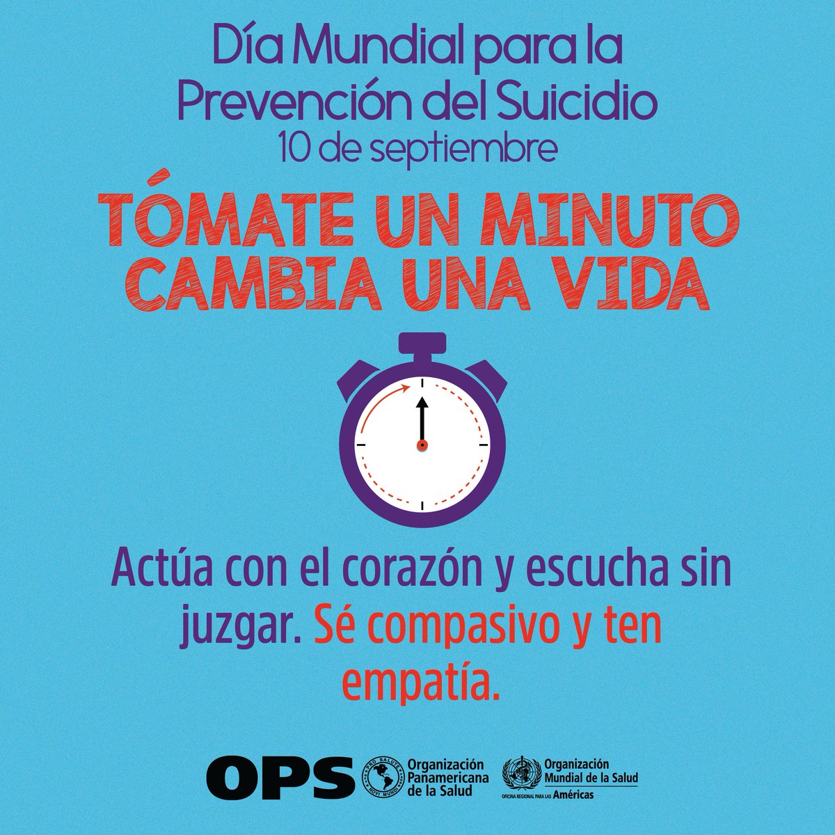 opsoms's tweet photo. ✅ Hoy se conmemora el Día Mundial para la #PrevencióndelSuicidio 

Este año, nos encontramos en circunstancias inesperadas y muy desafiantes mientras afrontamo la pandemia global de COVID-19 

💓 Trabajando juntos para prevenir el suicidio💓

✅+INFO en: https://t.co/o4Mdru0ryE https://t.co/v6IaU8YR1X