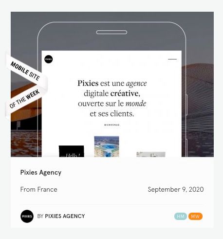 pierremouchan's tweet photo. We receive the Mobile of The Week Awards ! ��
I'm proud of my work with an amazing team at Pixies Agency !
#awwwards #mobileoftheweek #proud #developer #react #webgl #gatsby #graphql https://t.co/3D4LtlcPA9