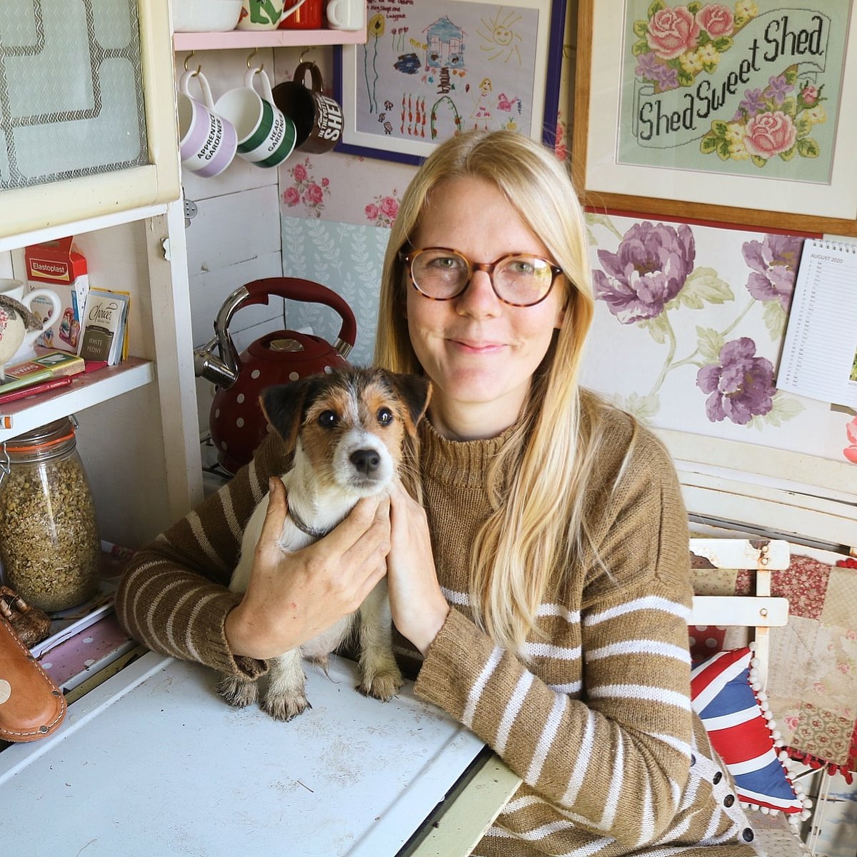 Introducing Teddy, my little wirey haired, 10 week old Jack Russell Terrier. He's been here a whole week now and has settled in nicely, we even managed a quick trip to the allotment this morning! #allotmentdog #gardendog #jackrussellterrier
