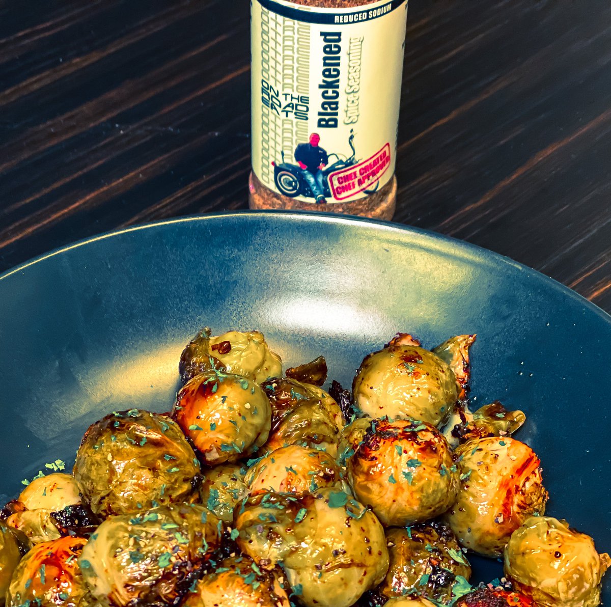 ChefGregReilly's tweet image. Balsamic Glazed Blackened Brussels with @OnTheRoadEats #blackened #seasoning seasoningsforsale.com/product/blacke… #getyourstoday #easyrecipes #ontheroadeats #seasoningsforsale #dontknockittillyoutryit
