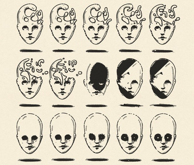 このMichaelGeorgeHaddadの描いた人間の頭の中がちょっと可愛い。Zineなど売ってる。https://t.co/X0ibsADasl 