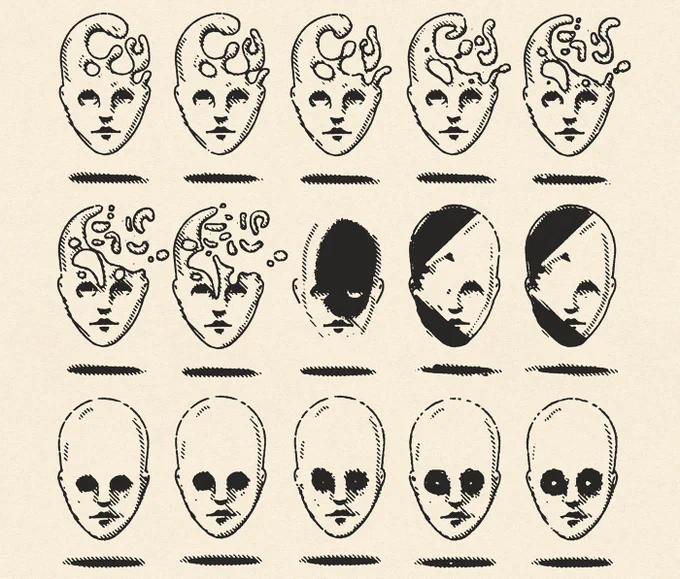 このMichaelGeorgeHaddadの描いた人間の頭の中がちょっと可愛い。Zineなど売ってる。https://t.co/X0ibsADasl 