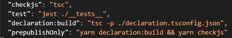 Rapsssito's tweet photo. After getting your *declaration.tsconfig.json* file ready, you can just automate this process with your #CI system with a few additions to your *package.json* scripts:

Run `npx declaration:build` and you will be greeted with nice declaration files in your /lib/types folder

3/3 https://t.co/mmjhDnYIyw
