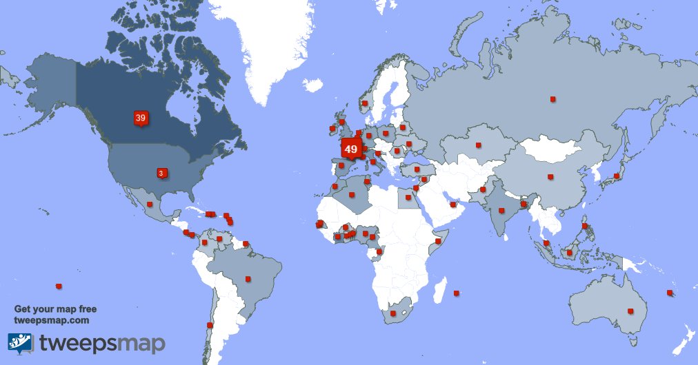 BernardDumontet's tweet image. Merci beaucoup à mes 12 nouveaux abonnés qui vivent en: Canada, et plus la semaine dernière. tweepsmap.com/!BernardDumont…