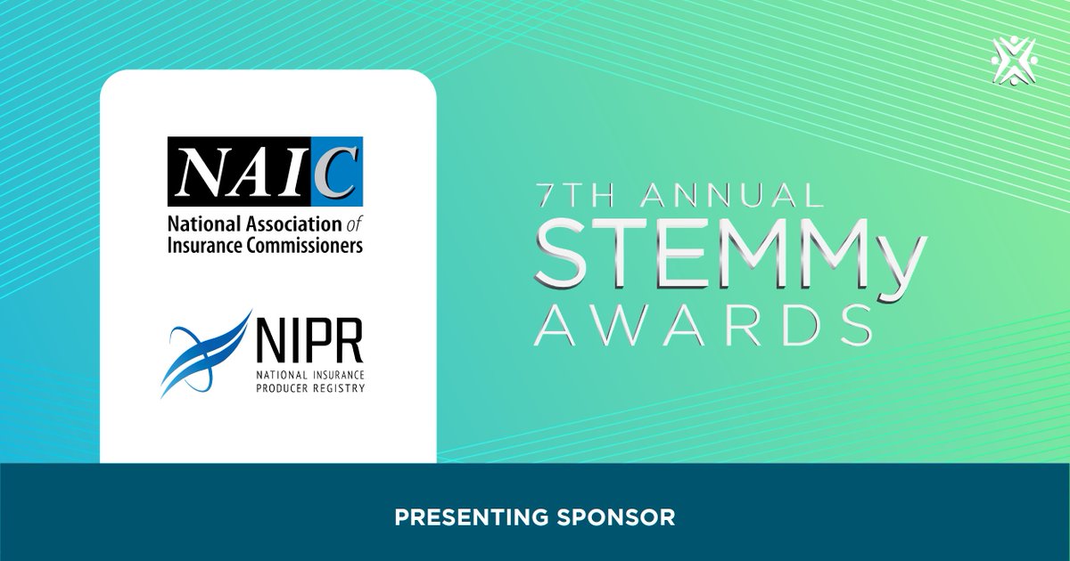 Thank you to @NAIC/NIPR for being our presenting sponsor for our 7th Annual STEMMy Awards. Together, we’re celebrating KC’s outstanding women in Science, Technology, Engineering, Math &amp; Medicine. Become a sponsor now &gt;&gt; 

bit.ly/2ZYT1vk

#CXSTEMMys20