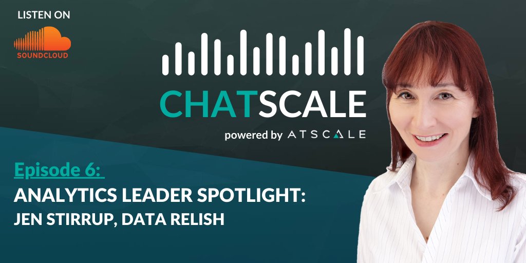 AtScale's tweet photo. Meet @jenstirrup, CEO of @datarelish. In this new episode of our #podcast, #CHATSCALE, Jen shares why she's called the "Data Whisperer" and what organizations need to know about their #data. Listen to the new episode here: https://t.co/2DZhBySxPa https://t.co/MfS4GStJ1i