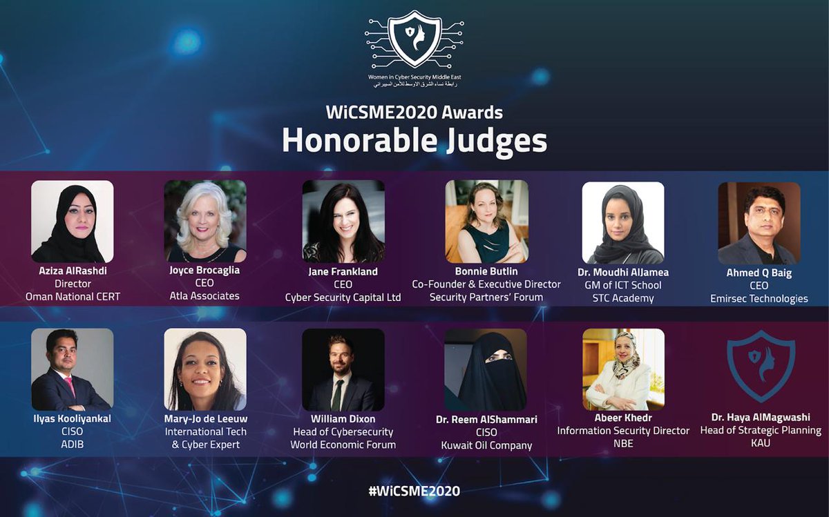 WiCSME's tweet photo. ولأول مرة رابطة نساء الشرق الأوسط للأمن السيبراني تعلن عن جائزة WiCSME 2020
 لترشيح نفسك:
https://t.co/4PRVWDqET0
و يمكنك ايضا ترشيح غيرك من السيدات في المجال:
https://t.co/VsEWQDX2G6
الموعد النهائي لاستلام الترشيحات 2 أكتوبر 2020. كل الشكر والتقدير لحكام هذة جائزة https://t.co/eBm3KDTguB