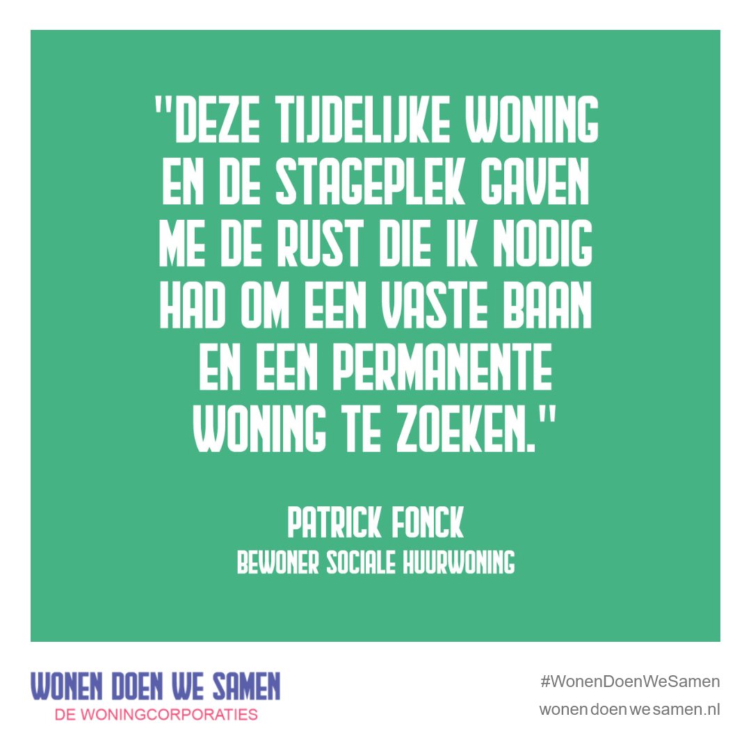 Patrick vertelt openhartig over een moeilijke periode in zijn leven en waarom een eigen plek zo belangrijk is. Hij raakte door een burn-out zijn baan kwijt en zijn huwelijk strandde. Lees zijn verhaal op boex.nl/News/3662/

#WonenDoenWeSamen #woningcorporaties