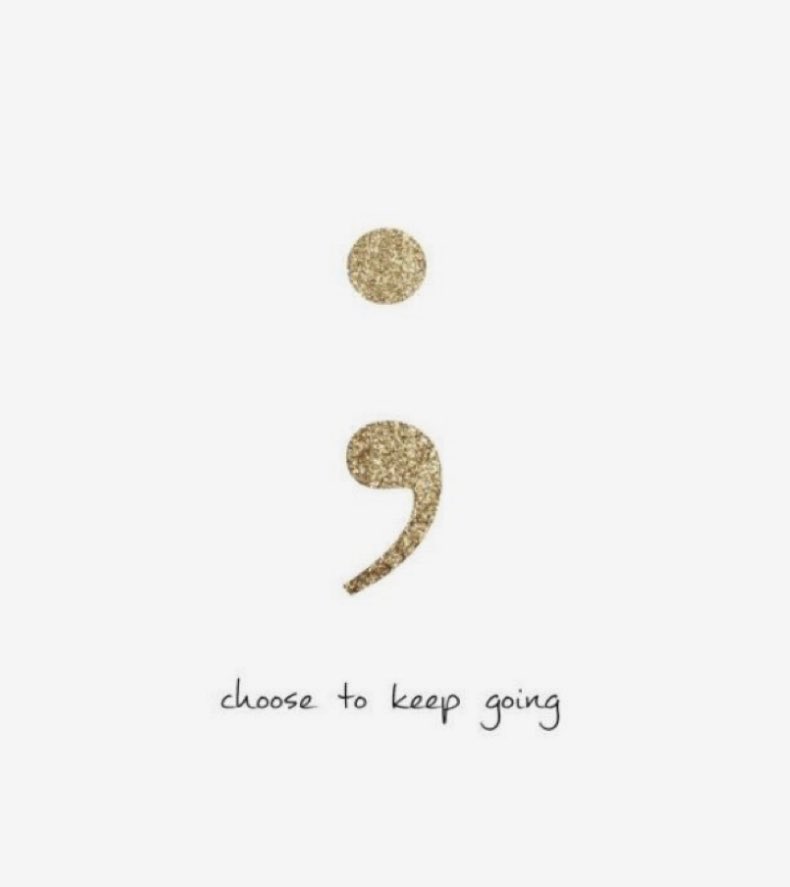 GatorPeerHelper's tweet photo. #SuicidePreventionDay #semicolon #keepgoing https://t.co/3KQ6rU557b