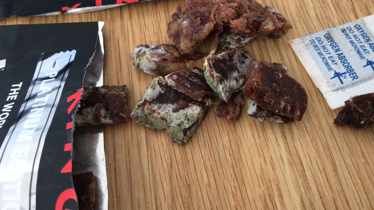 KayBull1979's tweet photo. @sainsburys I just brought this pack of beef jerky. I’m not sure they’re meant to look like this?? https://t.co/pple7fOvfH