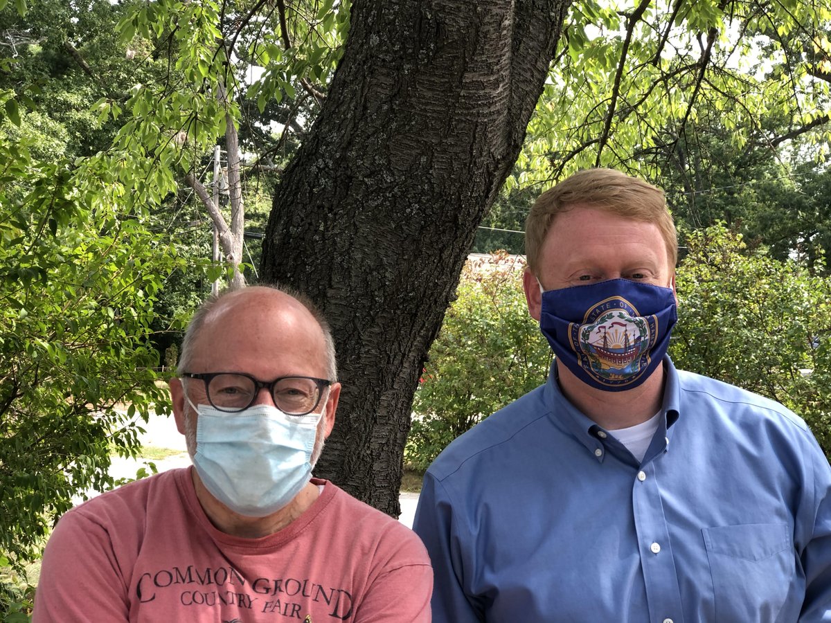 Dan_Feltes's tweet photo. Great to get together with my friend, @AndruVolinsky yesterday. Together we’re going to move New Hampshire forward for everybody. Including workers left out and left behind in this pandemic. Looking forward to the @NHDems United for Victory 2020 event today! #nhpolitics https://t.co/RNynSfr4OD