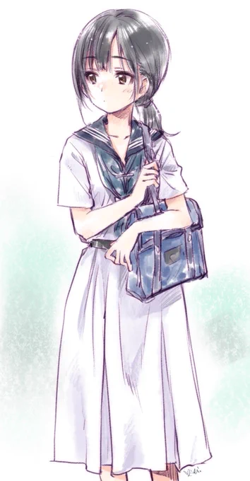 #神戸制服おんなのこ
 急に涼しくなってきてて、夏服…行かないで…となっている🍂 