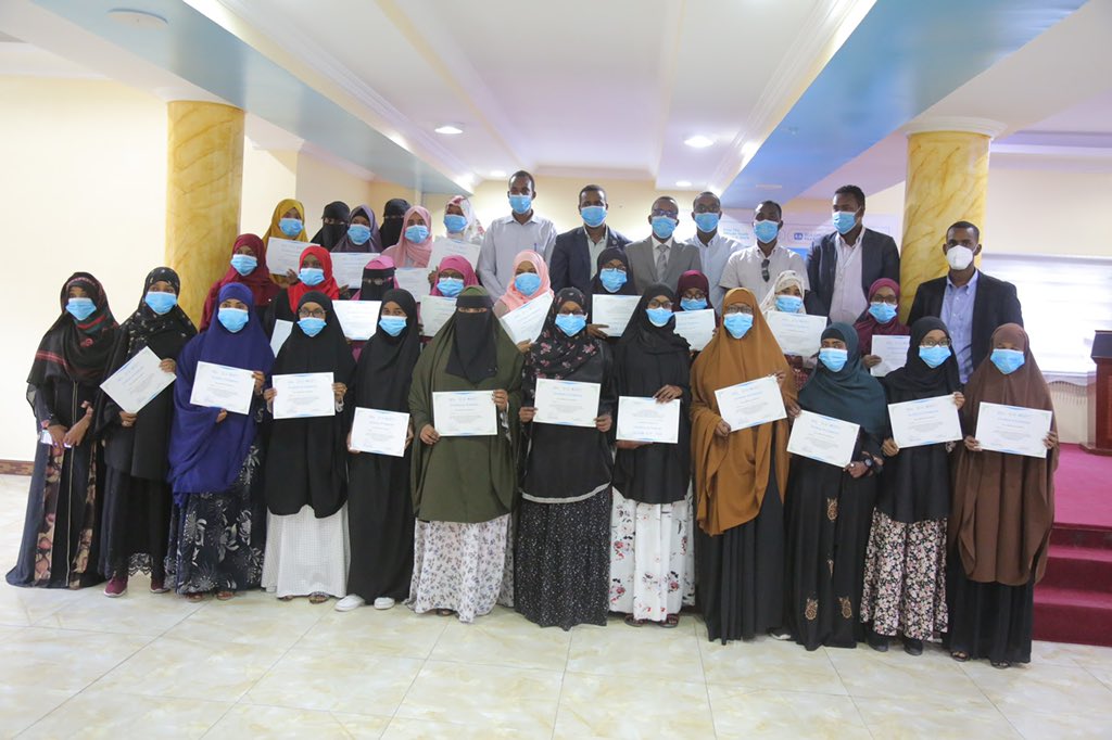 SIMADiLab's tweet photo. Congratulations! More than 70 Somali youth have completed the 2020 Core Life Skills phase of @TheNext_Economy. A very colorful event was organized to appreciate their efforts and welcome them to the Employment and Entrepreneurship tracks. @TNEMogadishu https://t.co/abvcZ0PE8U
