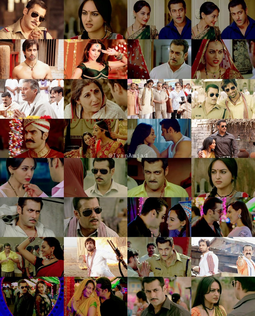  @BeingSalmanKhan acted like never before.His unmistakable swagger, attitude and wit:.One of the most charismatic characters ever played by an indian actor. Sonakshi left an impact with her fantastic debut. @SonuSood was exceptional as the villain.DECADE OF ICONIC DABANGG