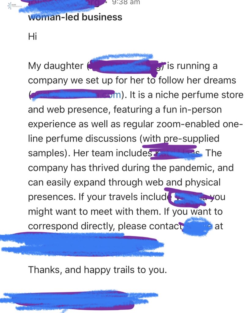 Do no do this. I repeat. DO NOT DO THIS. Do not use LinkedIn to harass and piss off investors on your child’s behalf even if you bought them the business.