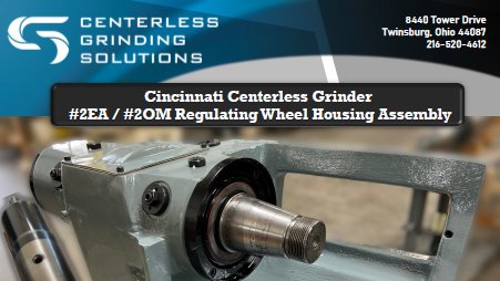 GrinderRepair's tweet image. Take a look at our #2EA/#2OM Regulating Wheel Housing Assembly brochure. Give us a call with your requirements: 216-520-4612. centerlessgrinders.com/wp-content/upl…