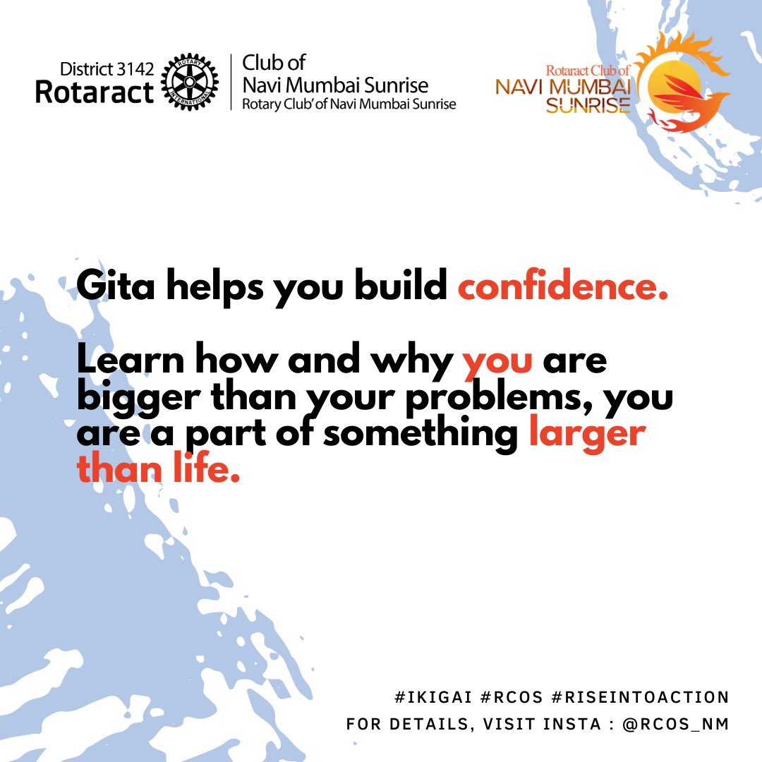 rcos_nm's tweet photo. Why you should start reading The Bhagavad Gita today? (1/2)
.
.
.
#bhagavadgita #spiritual #india #krishna #indianwisdom
#rcos #riseintoaction #ikigai #pr #marketing
#madovermarketing #motivation #selftalk #mentalhealth #empowerment #tips #meditation #free #quotes #artofliving https://t.co/SXr2Q7tN3T
