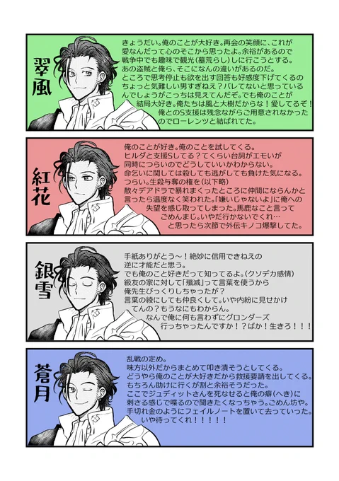 俺先生と各ルートのクロード 