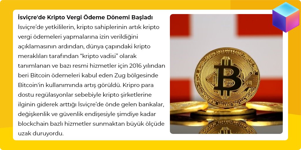 GenesisBchain's tweet photo. İsviçre'de Kripto Vergi Ödeme Dönemi Başladı 🏛

🔗Daha fazlası için mail bültenimize https://t.co/lnK9gBwRB9 adresinden abone olabilir, dünya genelindeki blockchain gelişmelerini takip edebilirsiniz🔔 https://t.co/f5rnBCiHMT